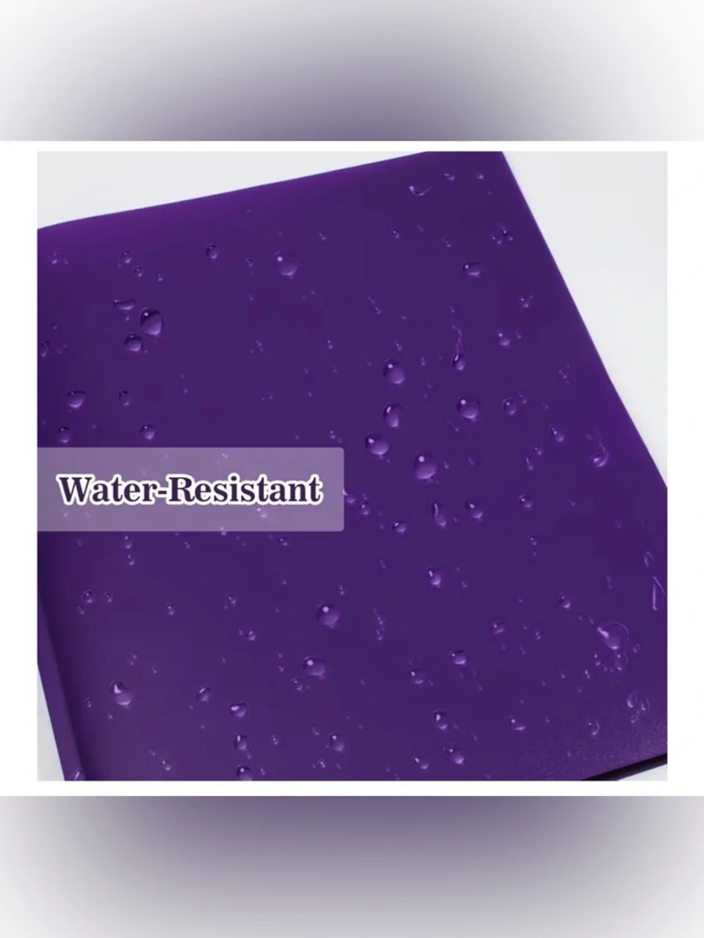 Purple 3-Ring Folder with Pockets